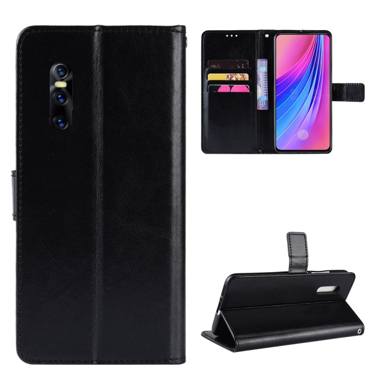 Retro Crazy Horse Texture Horizontal Flip Leather Case for VIVO V15 Pro, with Holder & Card Slots & Photo Frame