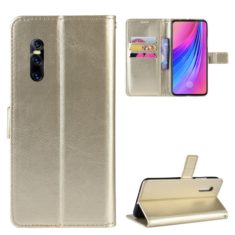 Retro Crazy Horse Texture Horizontal Flip Leather Case for VIVO V15 Pro, with Holder & Card Slots & Photo Frame