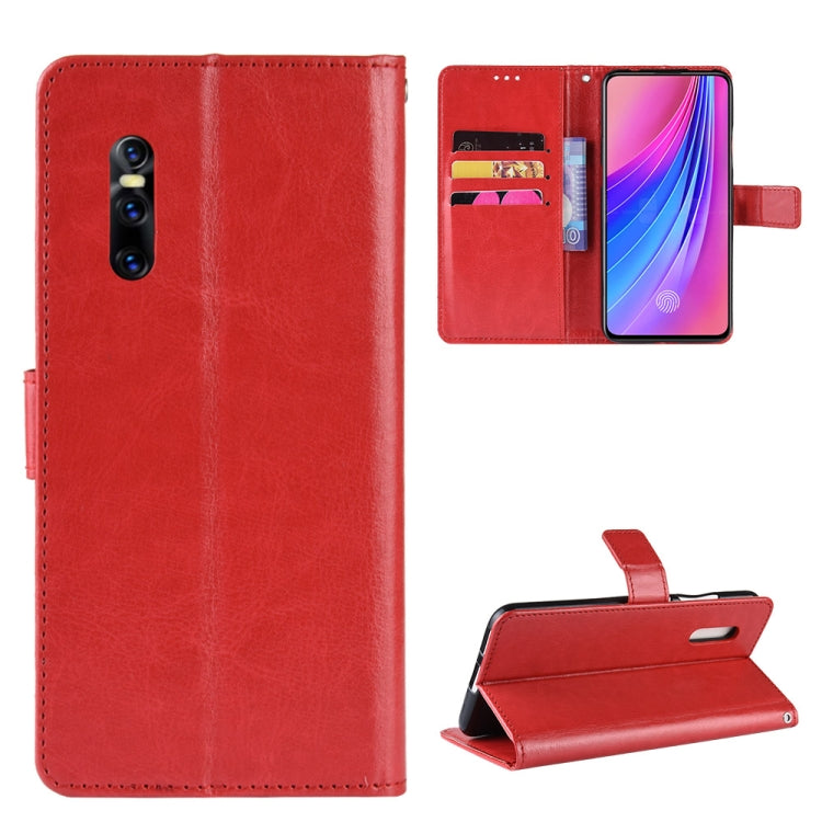 Retro Crazy Horse Texture Horizontal Flip Leather Case for VIVO V15 Pro, with Holder & Card Slots & Photo Frame
