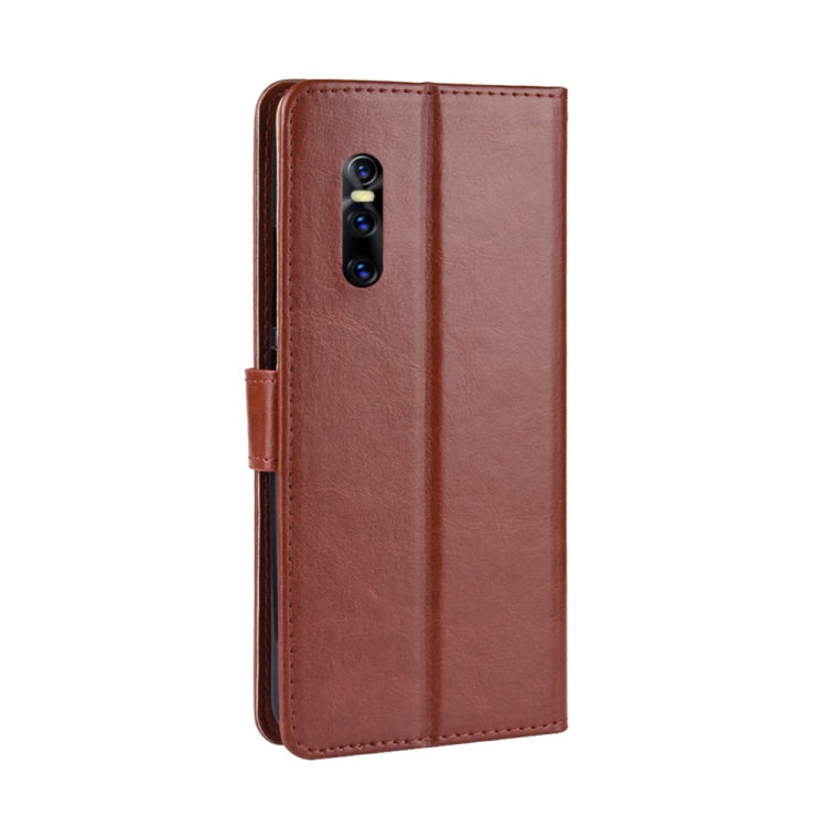 Retro Crazy Horse Texture Horizontal Flip Leather Case for VIVO V15 Pro, with Holder & Card Slots & Photo Frame