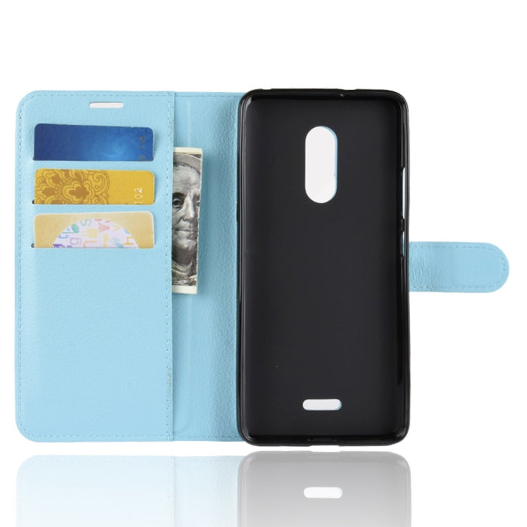 For Alcatel 3C Litchi Texture Horizontal Flip Leather Case with Wallet & Holder & Card Slots