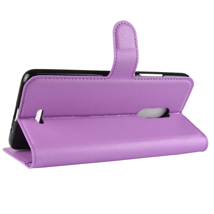 For Alcatel 3C Litchi Texture Horizontal Flip Leather Case with Wallet & Holder & Card Slots