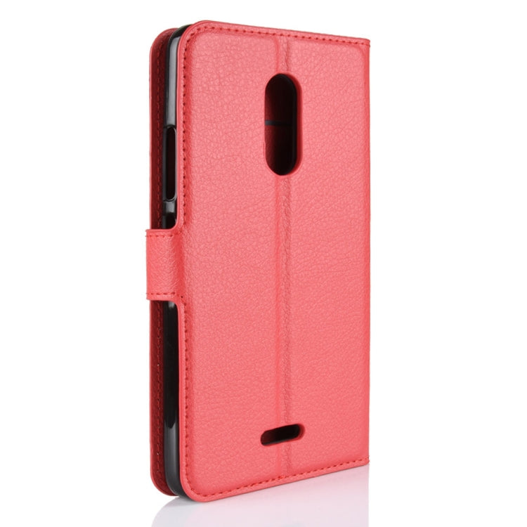 For Alcatel 3C Litchi Texture Horizontal Flip Leather Case with Wallet & Holder & Card Slots