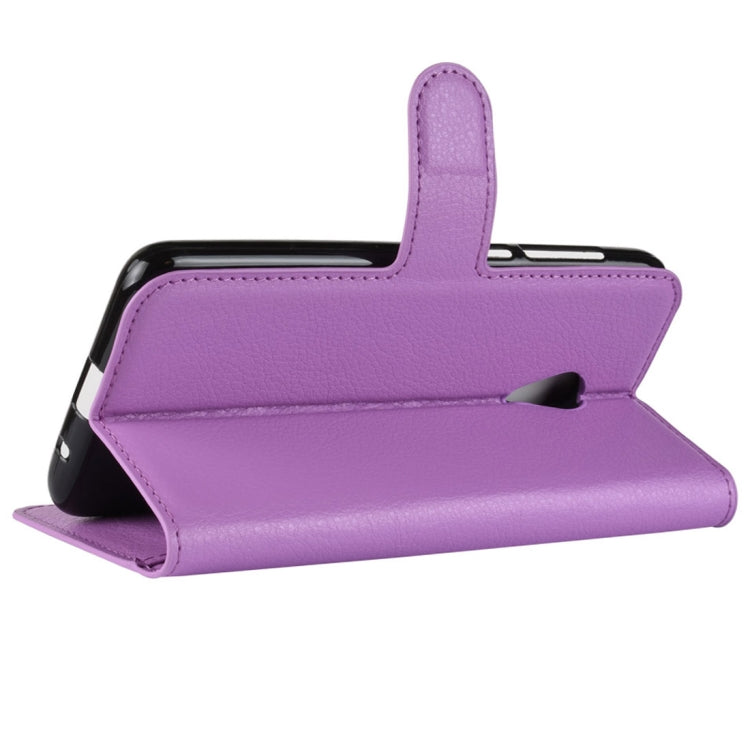 Litchi Texture Horizontal Flip Leather Case for Alcatel 1X, with Wallet & Holder & Card Slots