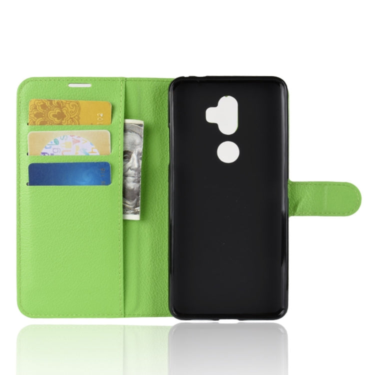 Litchi Texture Horizontal Flip Leather Case for Alcatel 3V, with Wallet & Holder & Card Slots