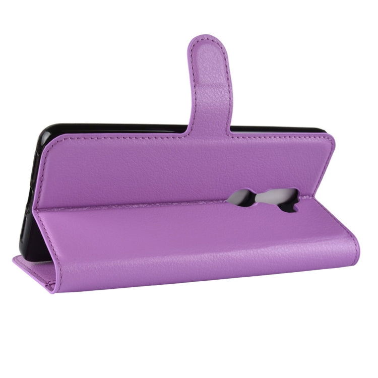 Litchi Texture Horizontal Flip Leather Case for Alcatel 3V, with Wallet & Holder & Card Slots