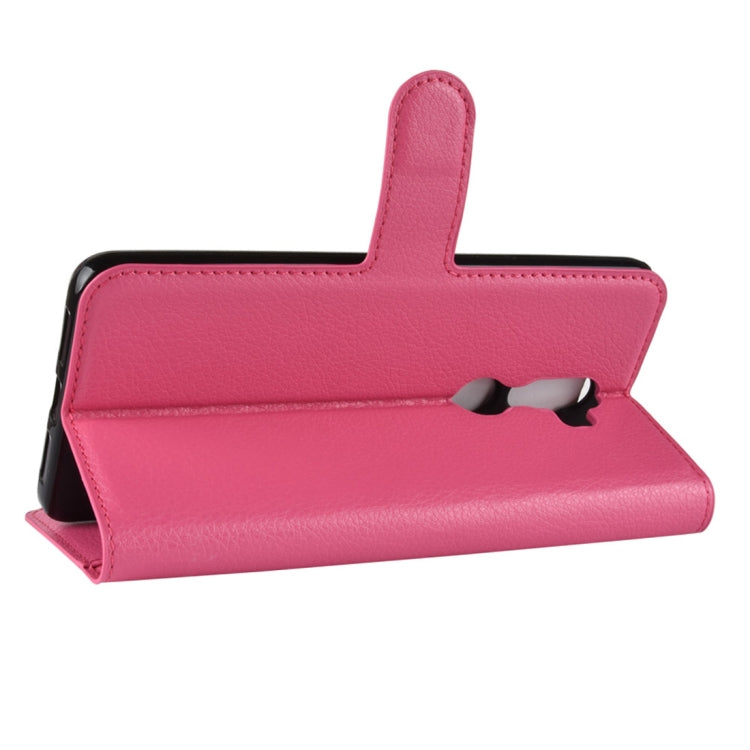 Litchi Texture Horizontal Flip Leather Case for Alcatel 3V, with Wallet & Holder & Card Slots