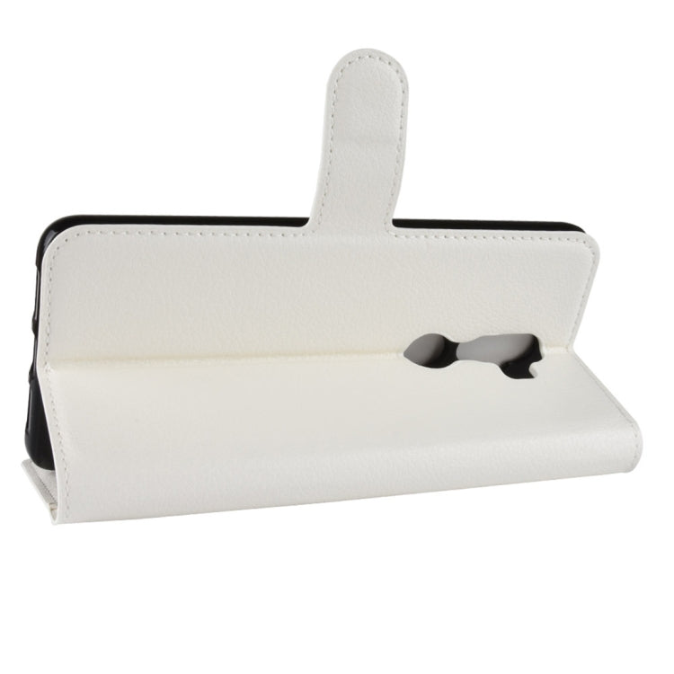 Litchi Texture Horizontal Flip Leather Case for Alcatel 3V, with Wallet & Holder & Card Slots