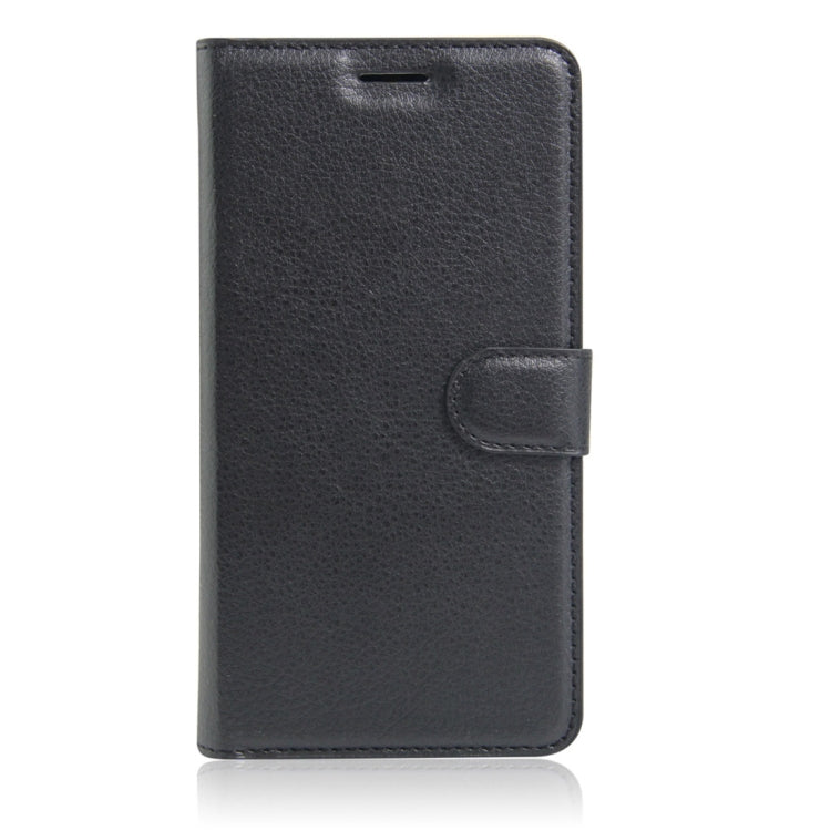 Litchi Texture Horizontal Flip Leather Case for Alcatel Pixi 4 6.0 (3G), with Wallet & Holder & Card Slots
