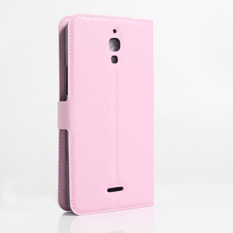 Litchi Texture Horizontal Flip Leather Case for Alcatel Pixi 4 6.0 (3G), with Wallet & Holder & Card Slots