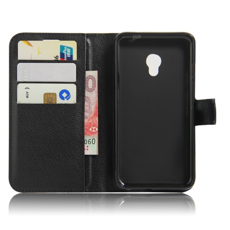 Litchi Texture Horizontal Flip Leather Case for Alcatel Pixi 4 (5) OT5045X, with Wallet & Holder & Card Slots