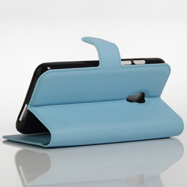 Litchi Texture Horizontal Flip Leather Case for Alcatel Pixi 4 (5) OT5045X, with Wallet & Holder & Card Slots