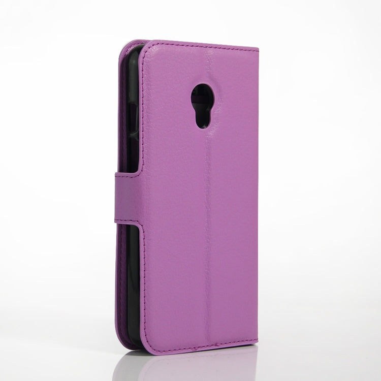 Litchi Texture Horizontal Flip Leather Case for Alcatel Pixi 4 (5) OT5045X, with Wallet & Holder & Card Slots