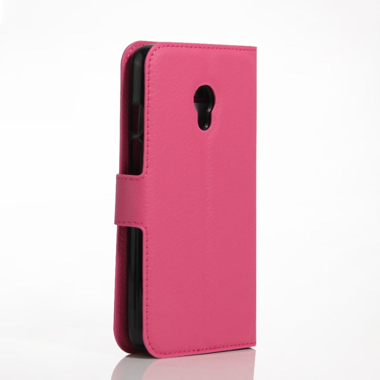 Litchi Texture Horizontal Flip Leather Case for Alcatel Pixi 4 (5) OT5045X, with Wallet & Holder & Card Slots