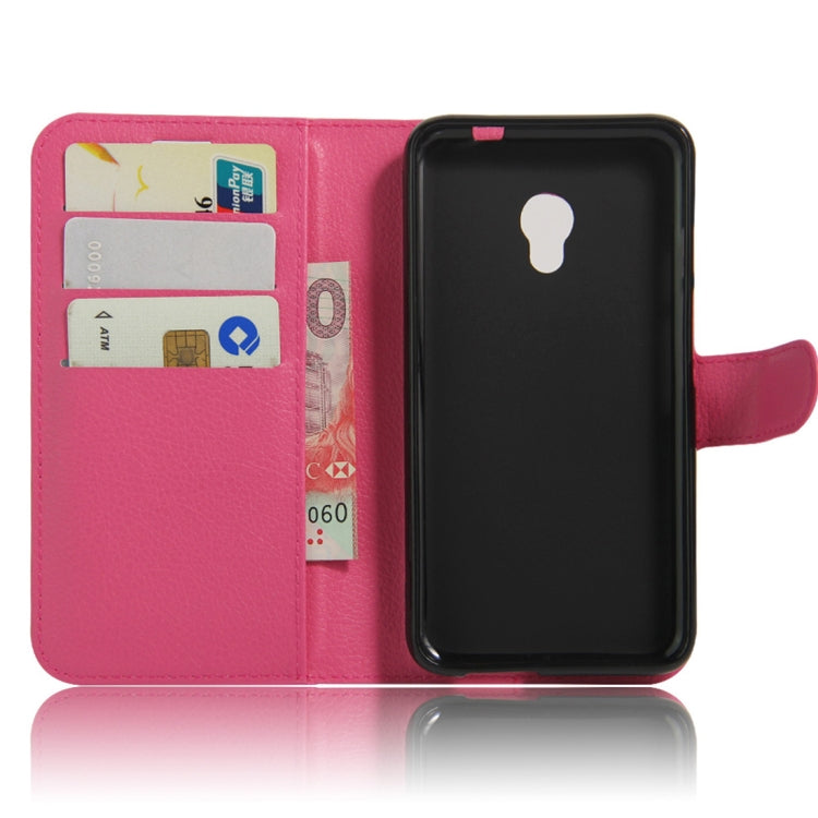 Litchi Texture Horizontal Flip Leather Case for Alcatel Pixi 4 (5) OT5045X, with Wallet & Holder & Card Slots