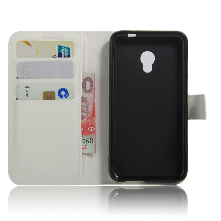 Litchi Texture Horizontal Flip Leather Case for Alcatel Pixi 4 (5) OT5045X, with Wallet & Holder & Card Slots