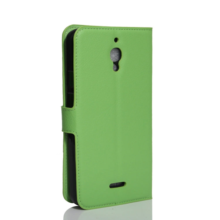 Litchi Texture Horizontal Flip Leather Case for Alcatel Pixi 4 6.0 (4G), with Wallet & Holder & Card Slots