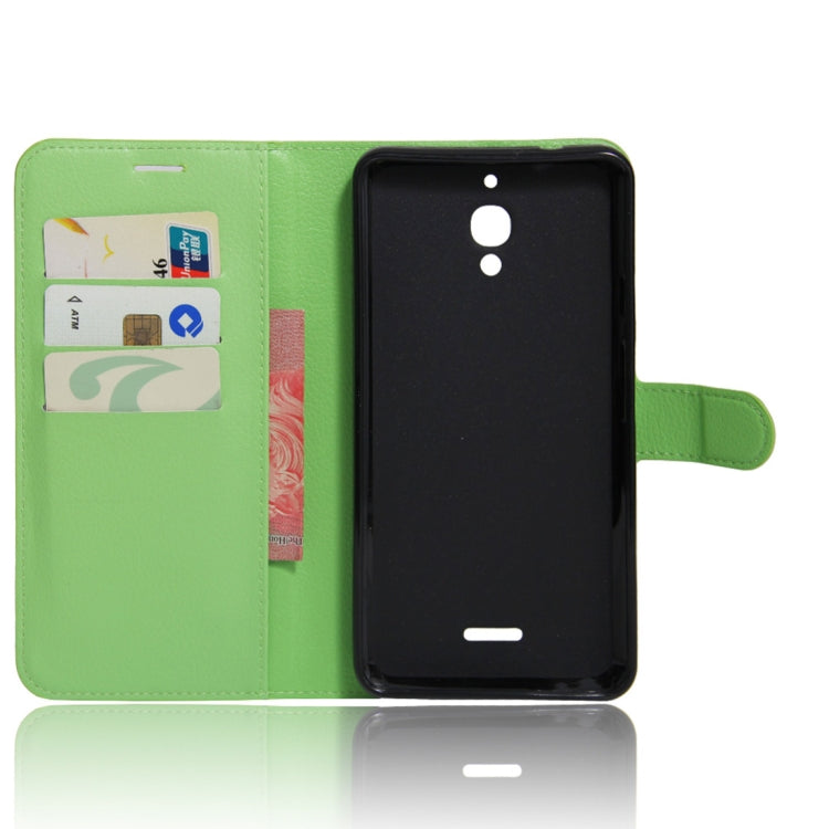 Litchi Texture Horizontal Flip Leather Case for Alcatel Pixi 4 6.0 (4G), with Wallet & Holder & Card Slots