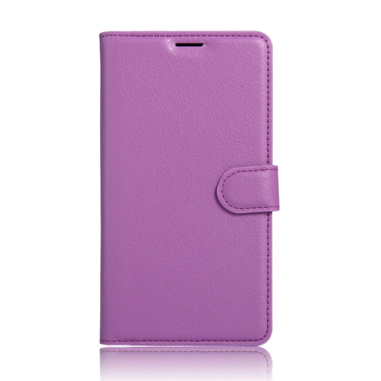 Litchi Texture Horizontal Flip Leather Case for Alcatel Pixi 4 6.0 (4G), with Wallet & Holder & Card Slots