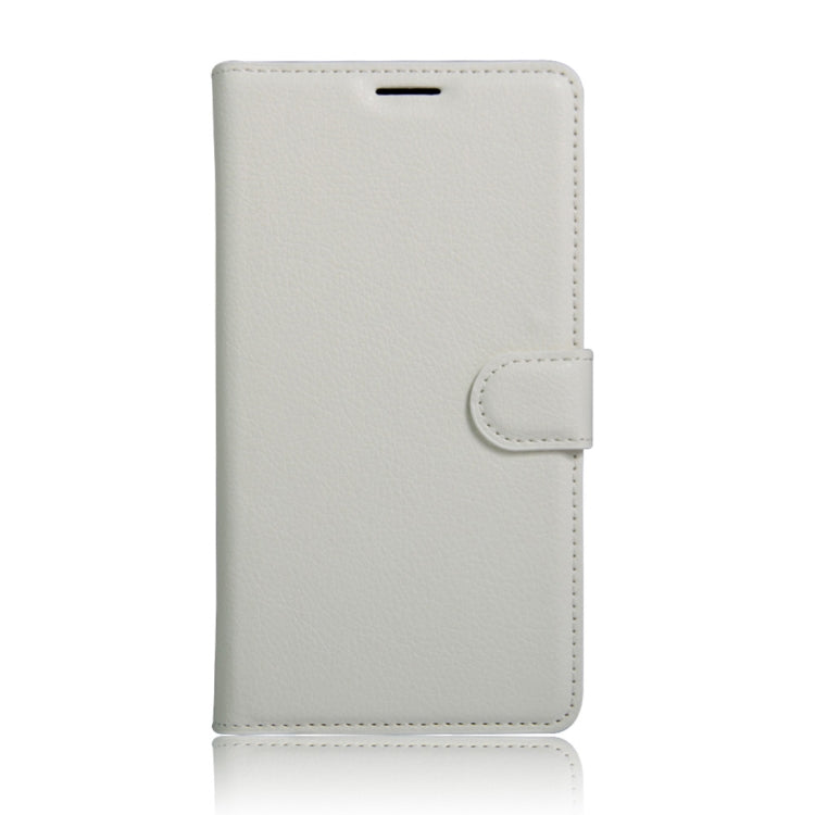 Litchi Texture Horizontal Flip Leather Case for Alcatel Pixi 4 6.0 (4G), with Wallet & Holder & Card Slots