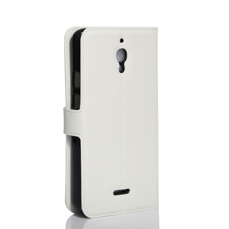 Litchi Texture Horizontal Flip Leather Case for Alcatel Pixi 4 6.0 (4G), with Wallet & Holder & Card Slots