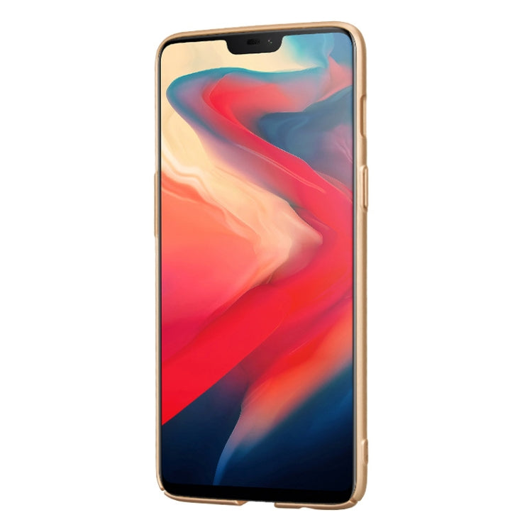 Lenuo Leshield Series PC Shockproof Case for OnePlus 6(Gold)