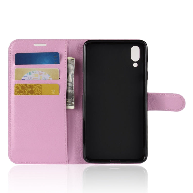 Litchi Texture Horizontal Flip Leather Case for Meizu Meilan E3, with Wallet & Holder & Card Slots