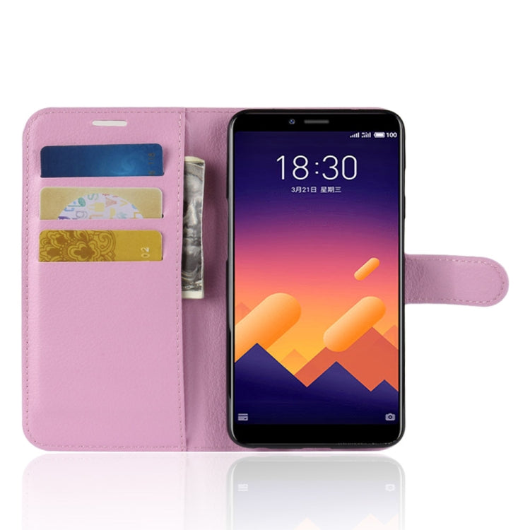 Litchi Texture Horizontal Flip Leather Case for Meizu Meilan E3, with Wallet & Holder & Card Slots