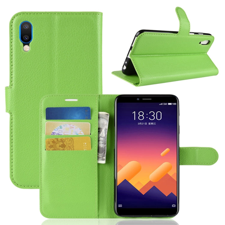 Litchi Texture Horizontal Flip Leather Case for Meizu Meilan E3, with Wallet & Holder & Card Slots