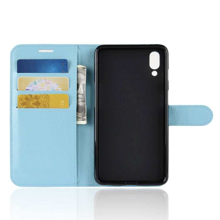 Litchi Texture Horizontal Flip Leather Case for Meizu Meilan E3, with Wallet & Holder & Card Slots