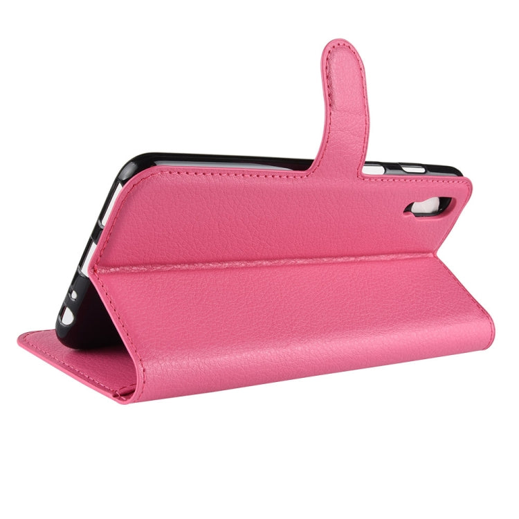 Litchi Texture Horizontal Flip Leather Case for Meizu Meilan E3, with Wallet & Holder & Card Slots