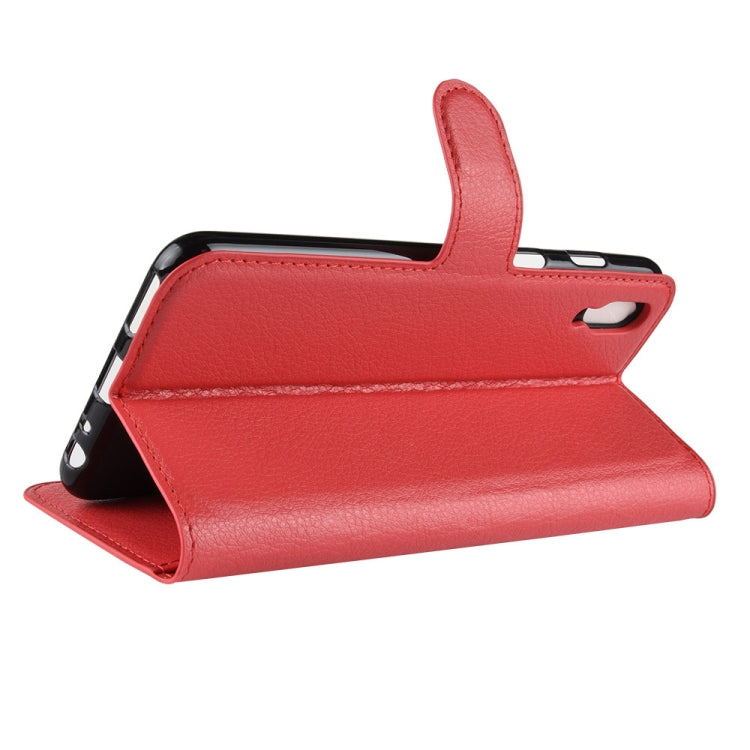 Litchi Texture Horizontal Flip Leather Case for Meizu Meilan E3, with Wallet & Holder & Card Slots