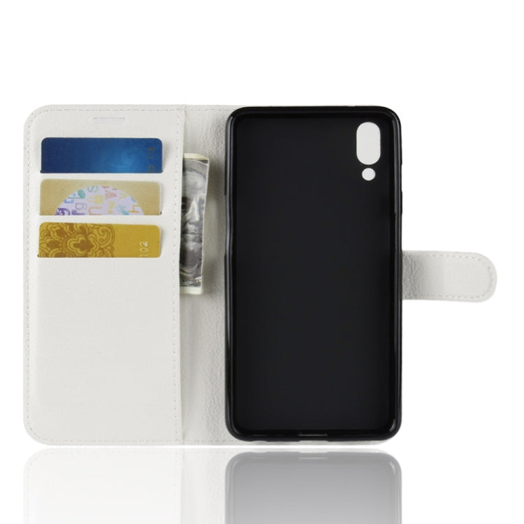 Litchi Texture Horizontal Flip Leather Case for Meizu Meilan E3, with Wallet & Holder & Card Slots