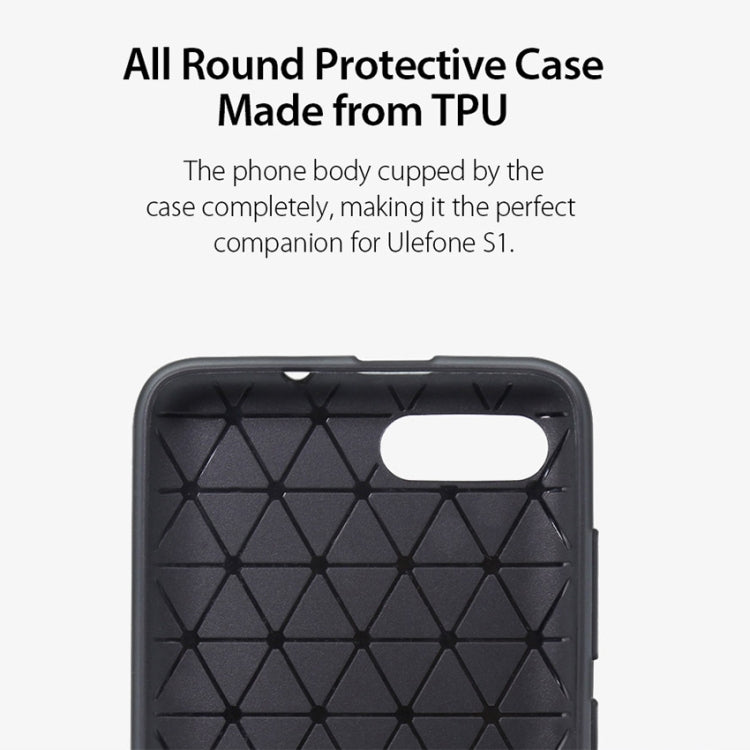 Original Carbon Fibre Texture TPU Protective Case for Ulefone S1(Black)