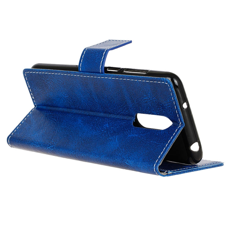 Retro Crazy Horse Texture Horizontal Flip Leather Case for Alcatel 1C, with Holder & Card Slots & Photo Frame