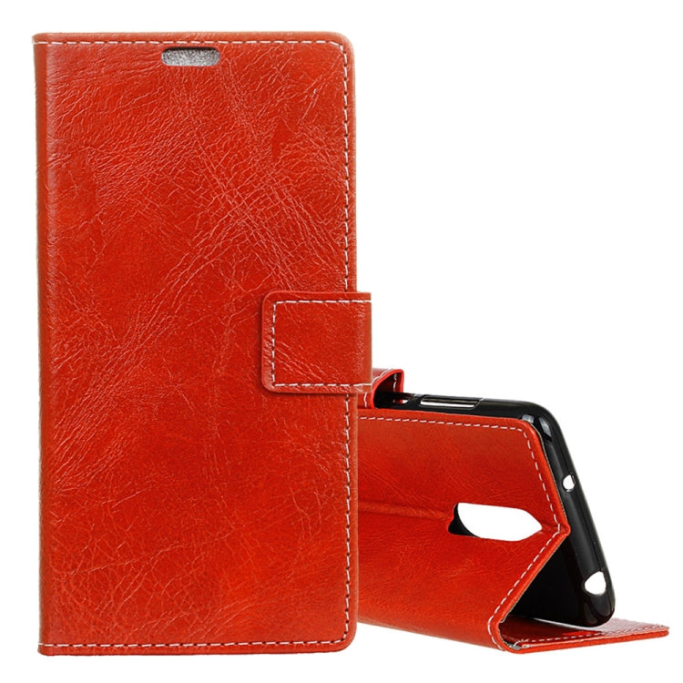 Retro Crazy Horse Texture Horizontal Flip Leather Case for Alcatel 1C, with Holder & Card Slots & Photo Frame