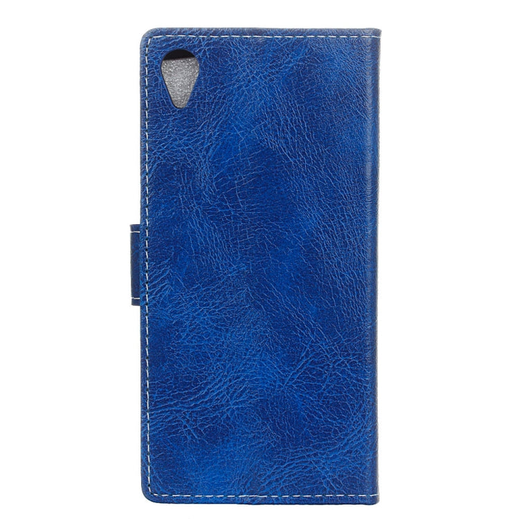 Retro Crazy Horse Texture Horizontal Flip Leather Case for Alcatel 1 / Vodafone Smart E9, with Holder & Card Slots & Photo Frame