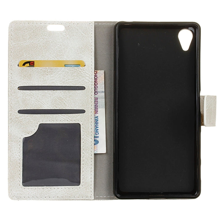 Retro Crazy Horse Texture Horizontal Flip Leather Case for Alcatel 1 / Vodafone Smart E9, with Holder & Card Slots & Photo Frame