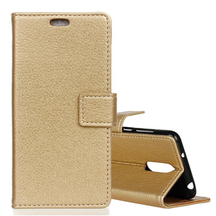 Litchi Texture Horizontal Flip Leather Case for Alcatel 1C, with Holder & Card Slots & Photo Frame
