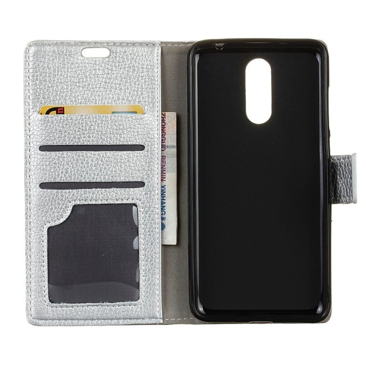 Litchi Texture Horizontal Flip Leather Case for Alcatel 1C, with Holder & Card Slots & Photo Frame