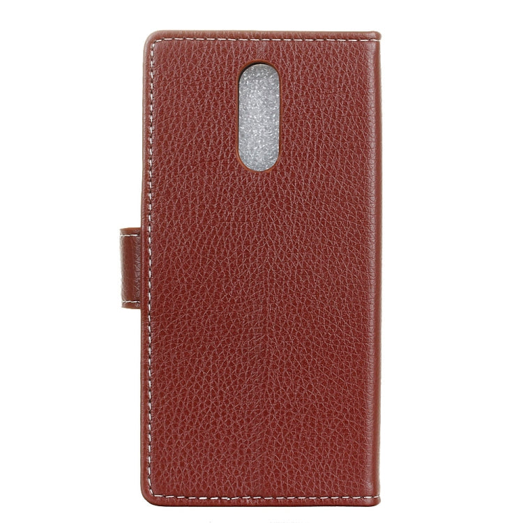 Litchi Texture Horizontal Flip Leather Case for Alcatel 1C, with Holder & Card Slots & Photo Frame