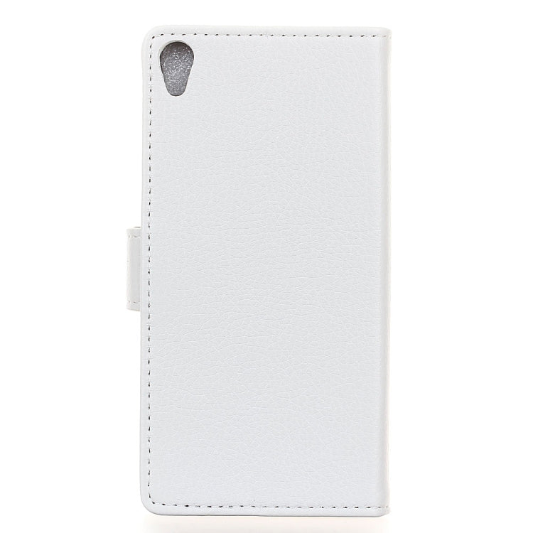 Litchi Texture Horizontal Flip Leather Case for Alcatel 1, with Holder & Card Slots & Photo Frame