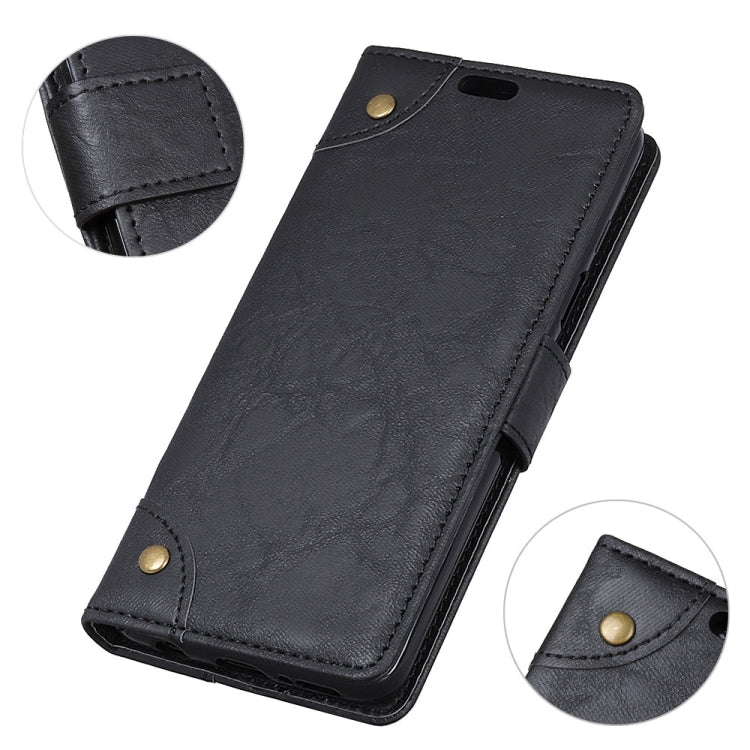 Copper Buckle Retro Crazy Horse Texture Horizontal Flip Leather Case for Alcatel 1C, with Holder & Card Slots & Wallet