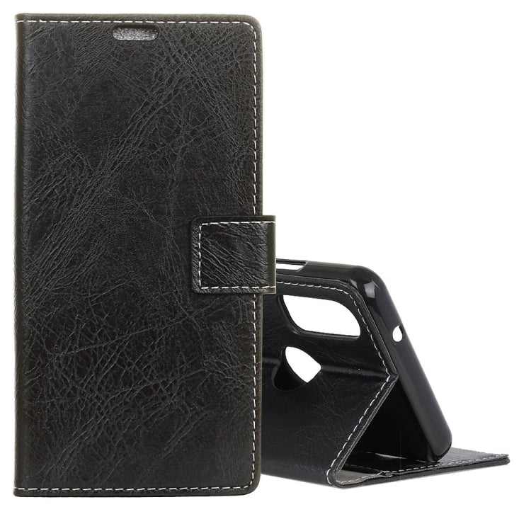 Retro Crazy Horse Texture Horizontal Flip Leather Case for BQ Aquaris X2 / X2 Pro, with Holder & Card Slots & Wallet & Photo Frame