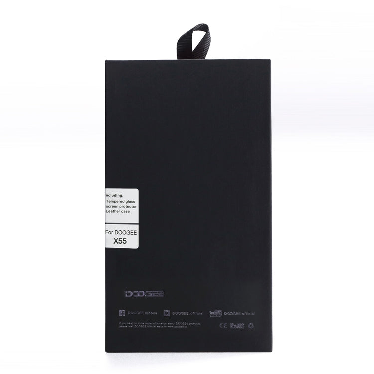 Horizontal Flip Leather Case for Doogee X55(Black)