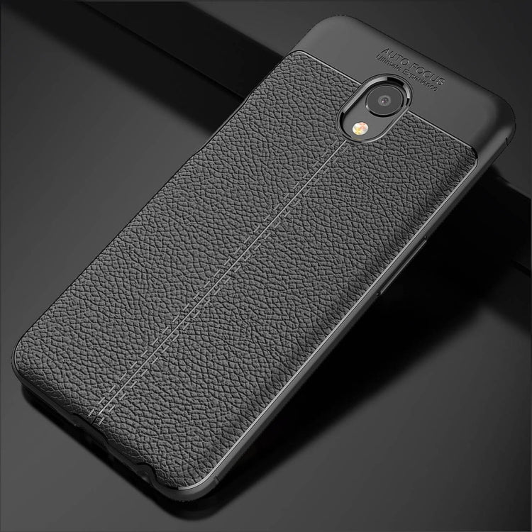 For Meizu Meilan S6 Litchi Texture Anti-slip Soft TPU Protective Back Cover Case