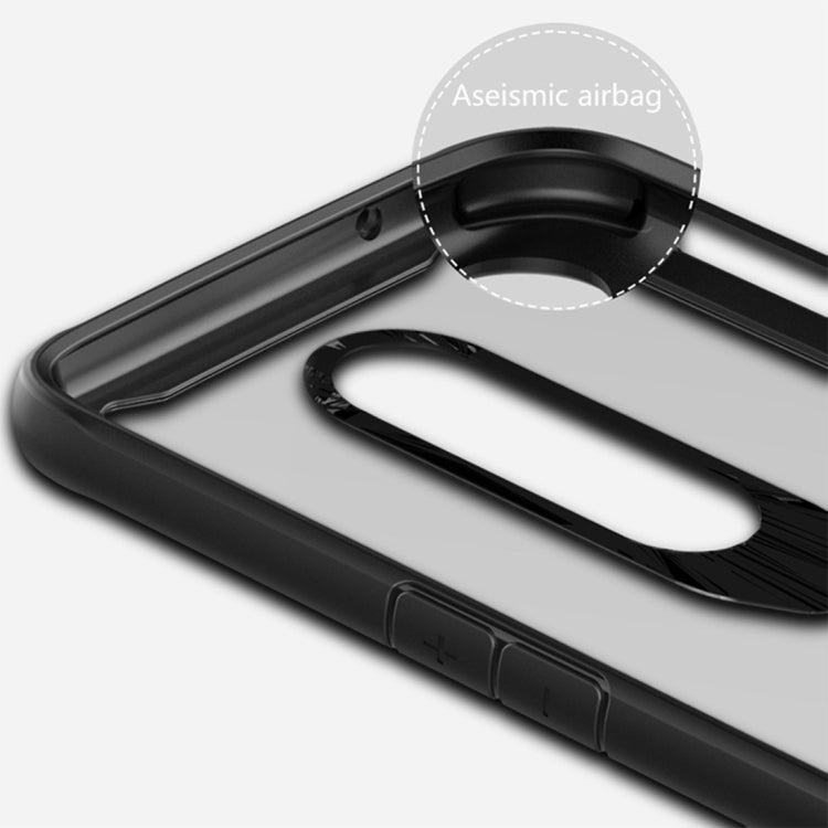 Transparent PC + TPU Full Coverage Shockproof Protective Case for OnePlus 6T (Black)