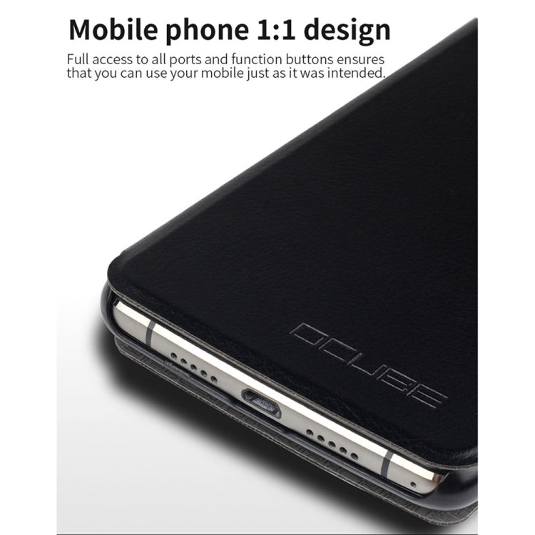 Litchi Texture Horizontal Flip Leather Case for Oukitel K8, with Holder (Blue)