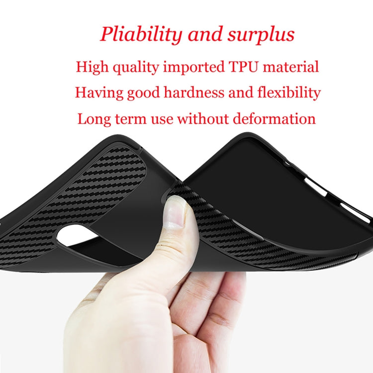 Carbon Fiber Anti-slip TPU Protective Case for OnePlus 6