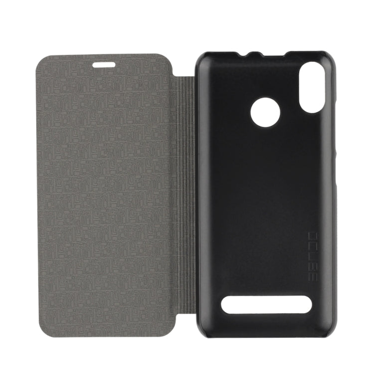 OCUBE Spring Texture Horizontal Flip Leather Case for Vernee T3 Pro, with Holder (Blue)